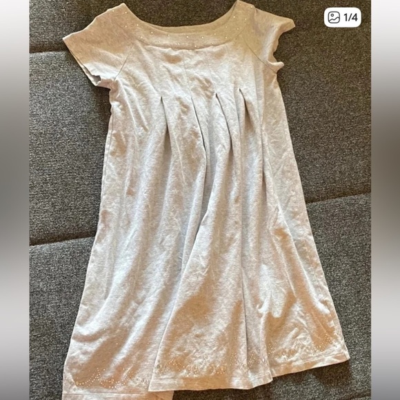 MonnaLisa Other - Monnalisa crystal decorate girl dress size 10-12​​
Elegant Gray Short Sleeve​